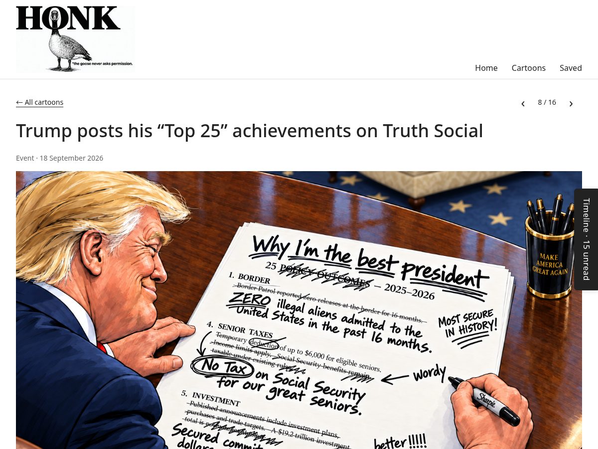 Landing-page snapshot of honkknows.com
