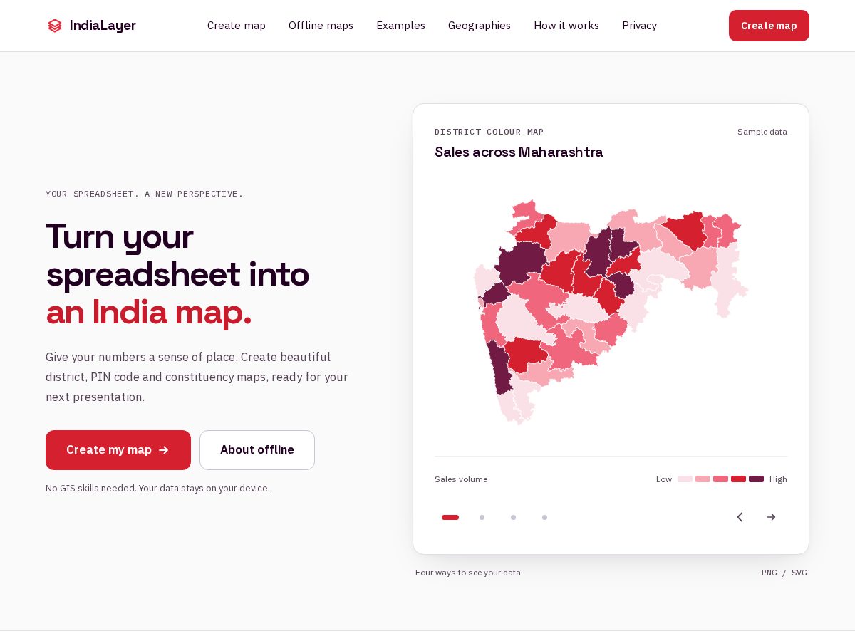 Landing-page snapshot of indialayer.com