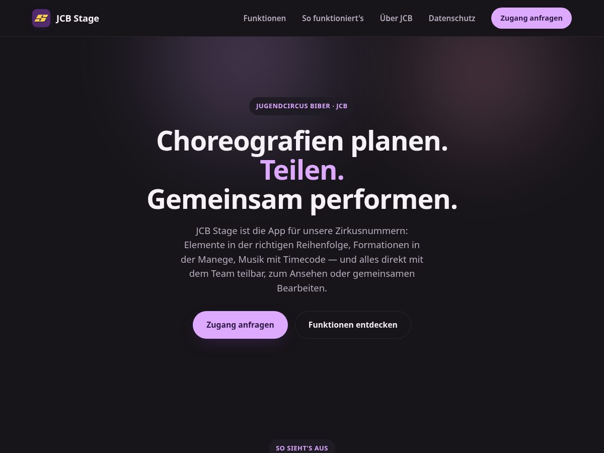 Landing-page snapshot of jcb-stage.com