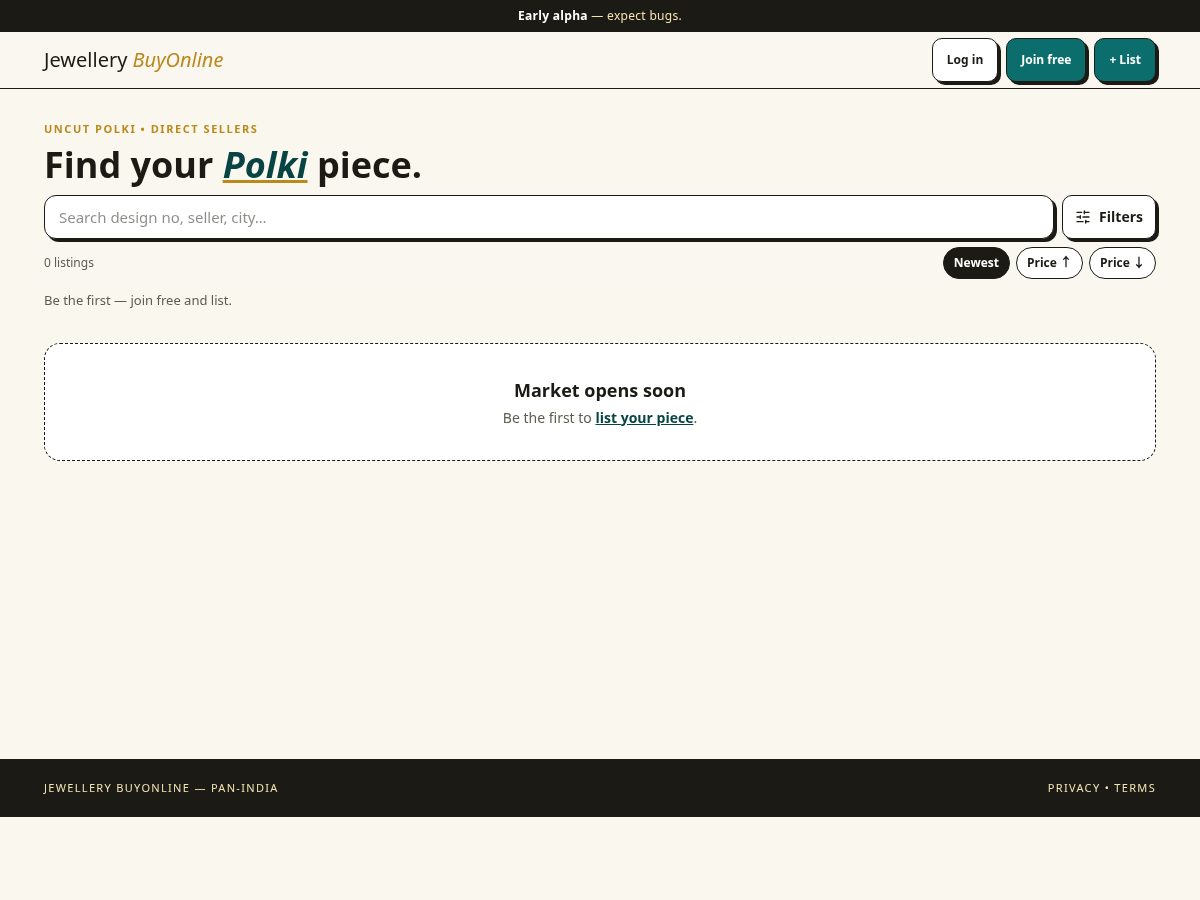 Landing-page snapshot of jewellerybuyonline.com
