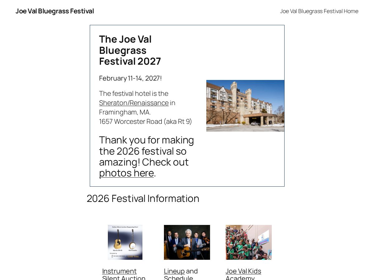 Landing-page snapshot of jvfest.org