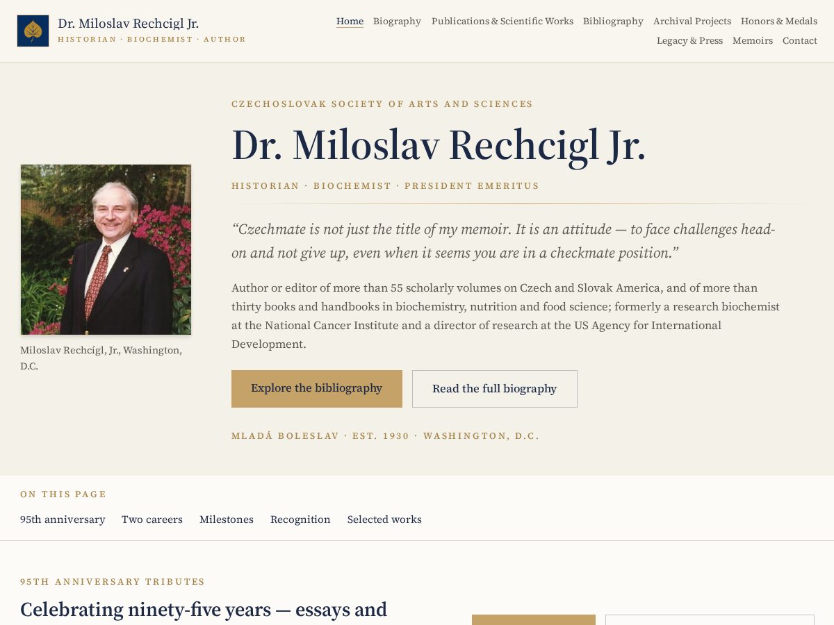 Landing-page snapshot of milarechcigl.com