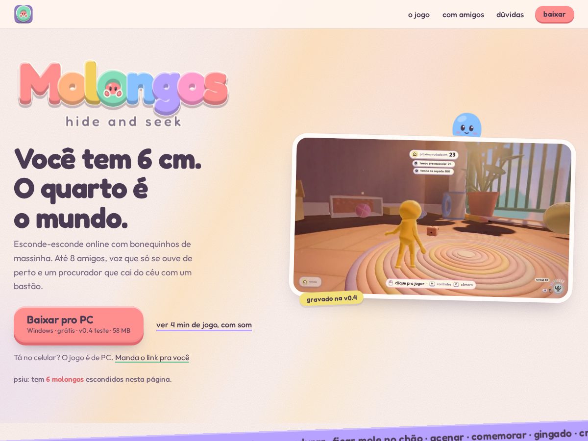 Landing-page snapshot of molongos.com