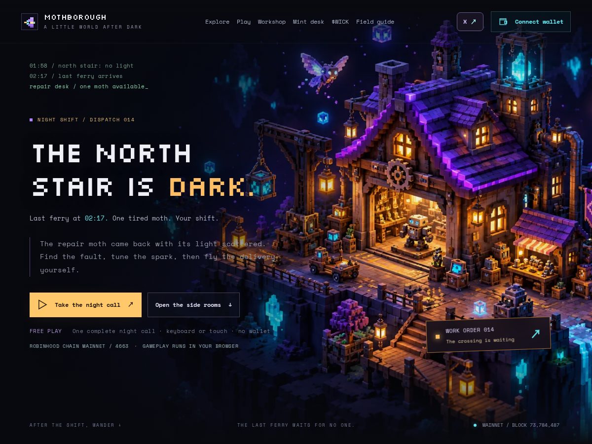 Landing-page snapshot of mothborough.lol