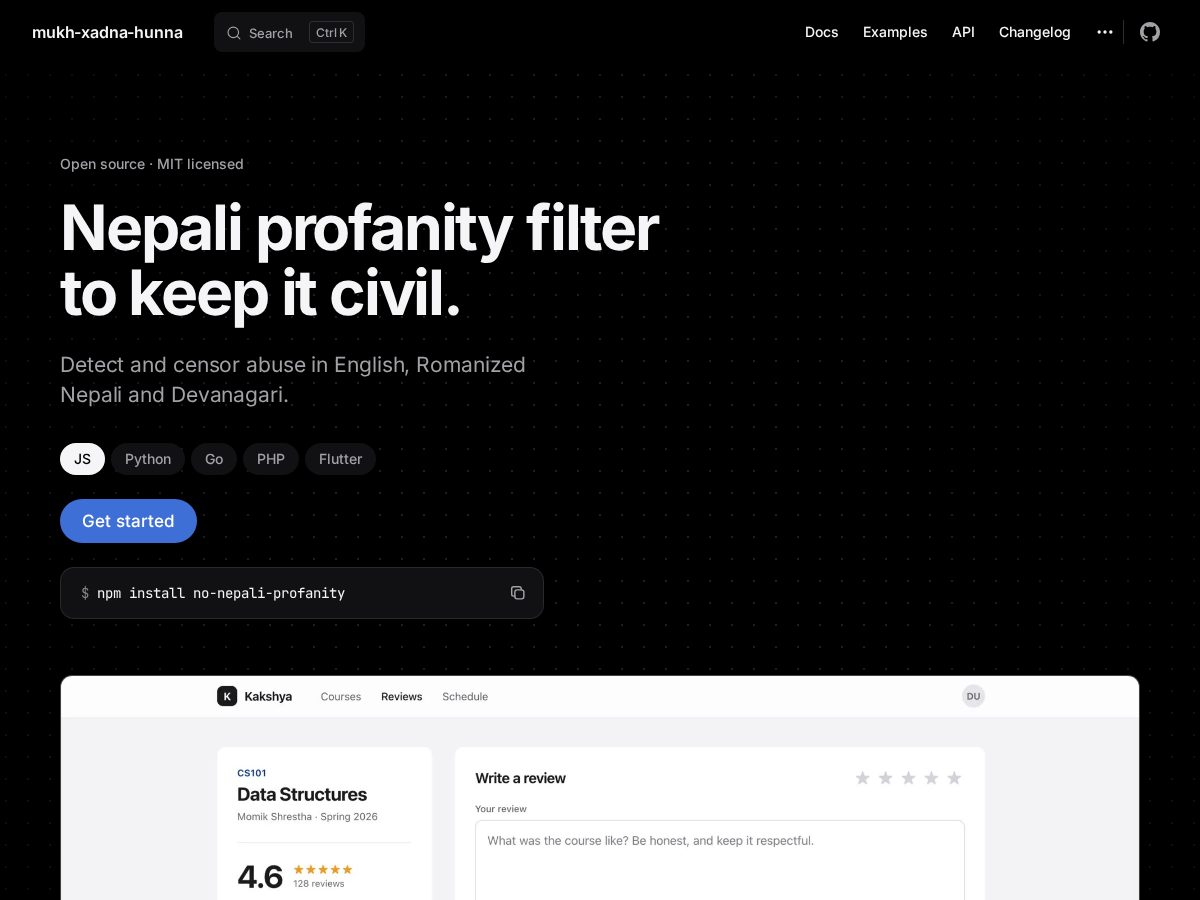 Landing-page snapshot of mukhxadnahunna.com
