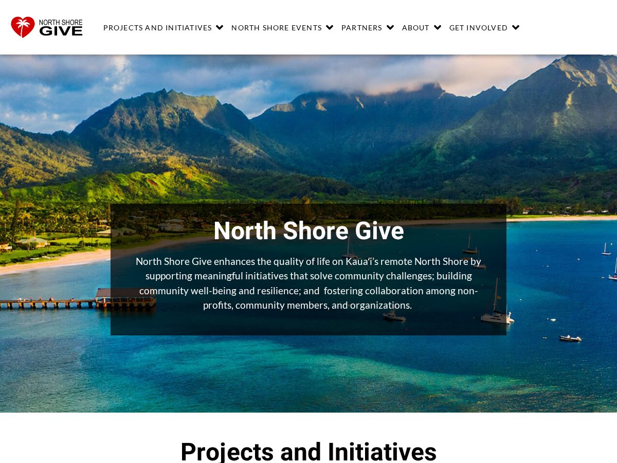 Landing-page snapshot of northshorestrong.org