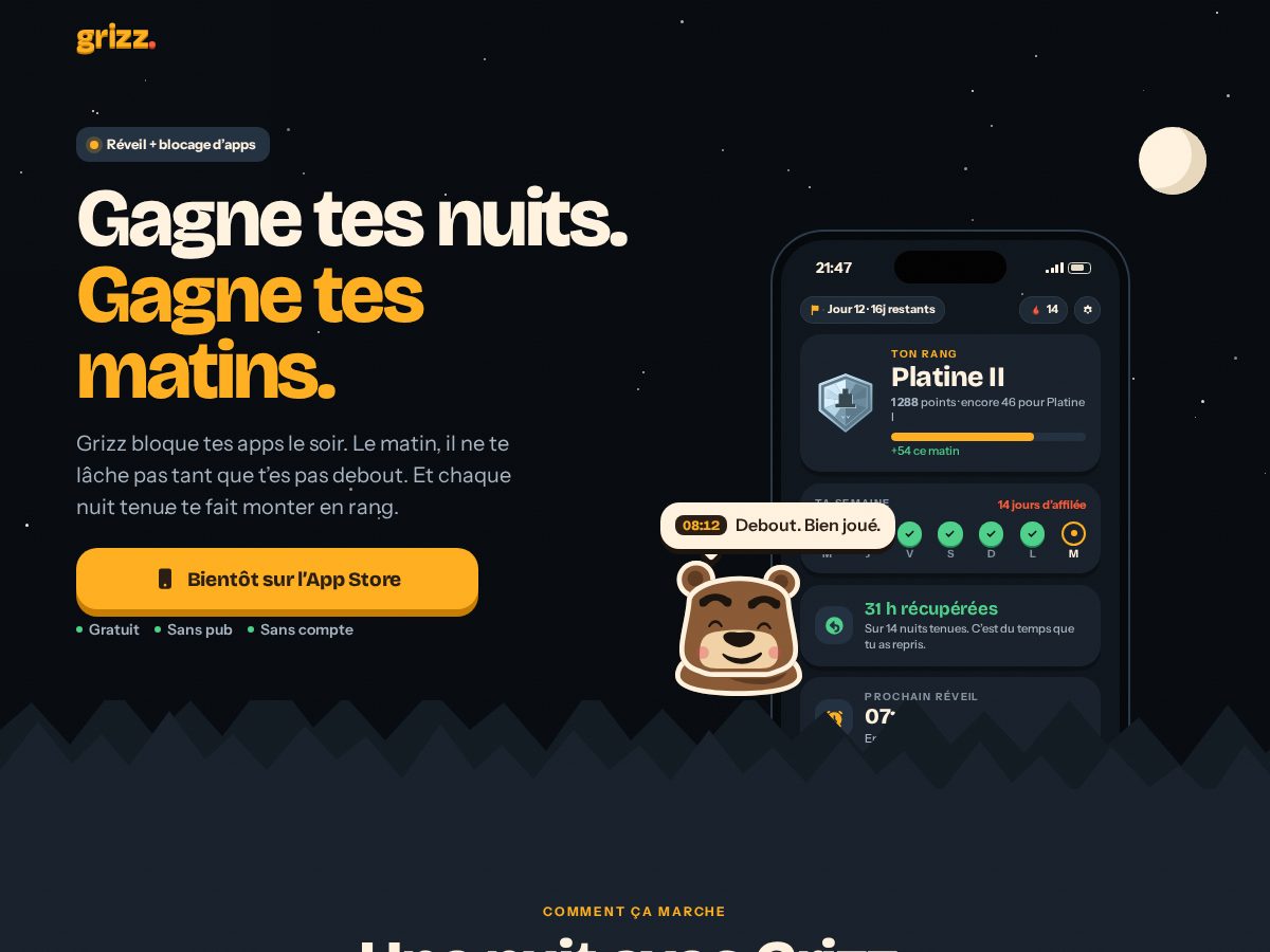 Landing-page snapshot of okgrizz.com