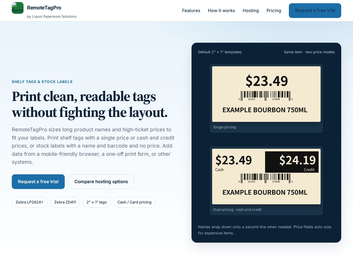 Landing-page snapshot of remotetagpro.com