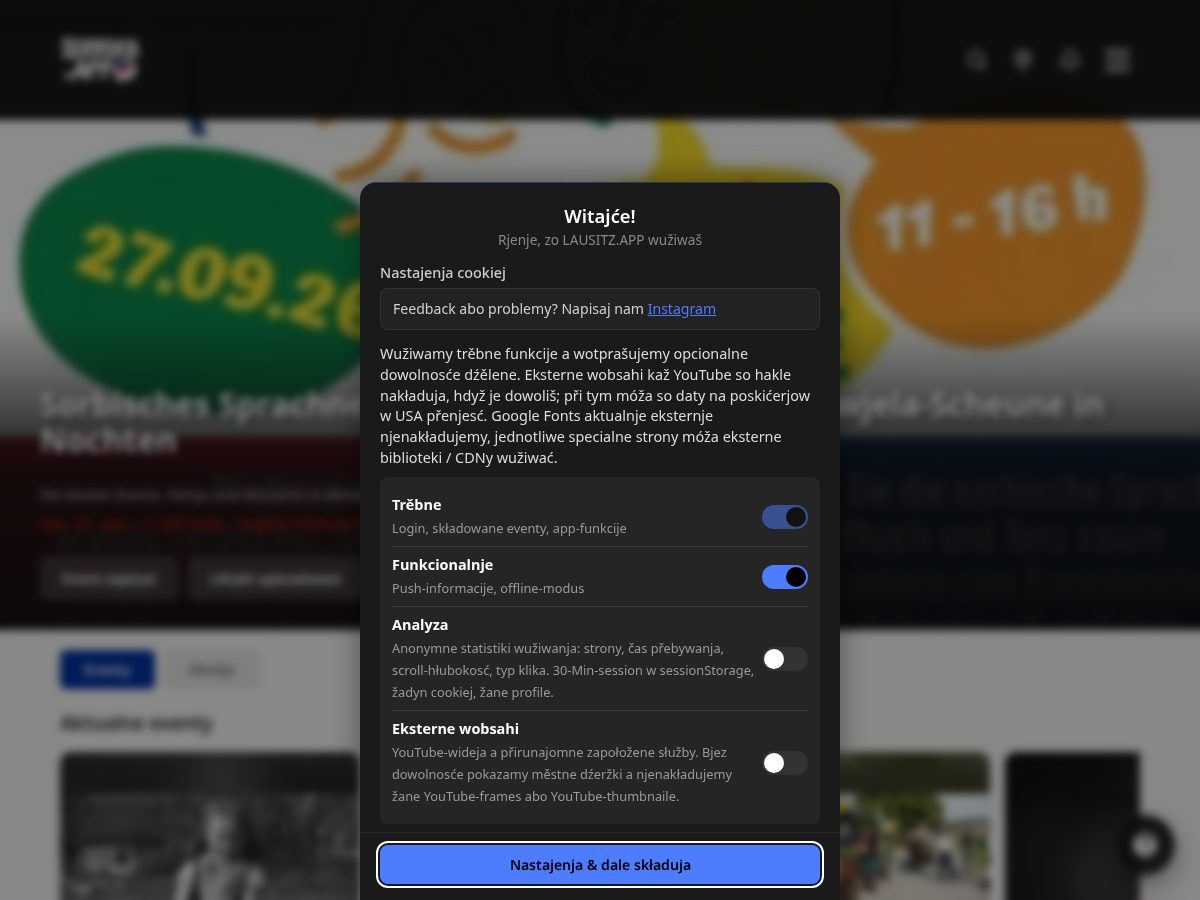 Landing-page snapshot of serbska.app