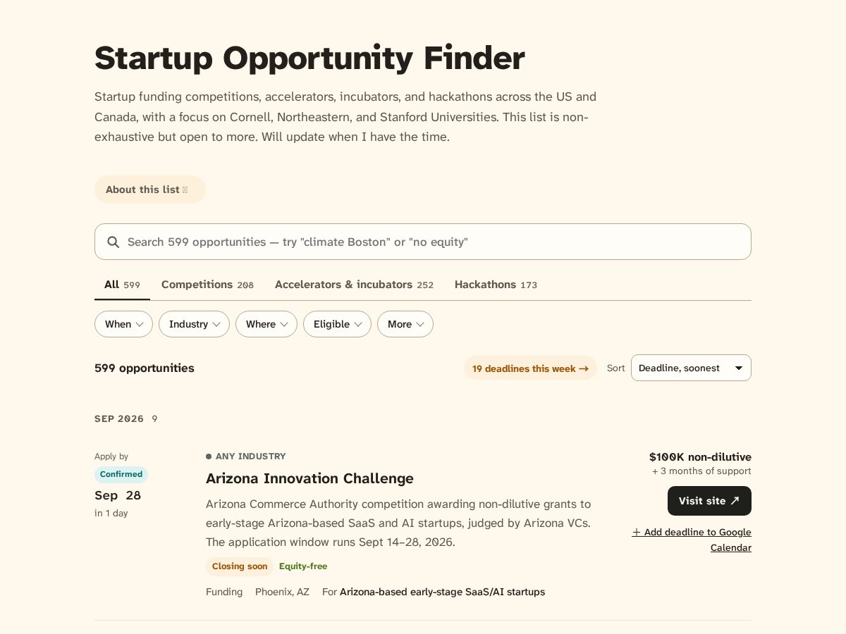 Landing-page snapshot of startipsum.org