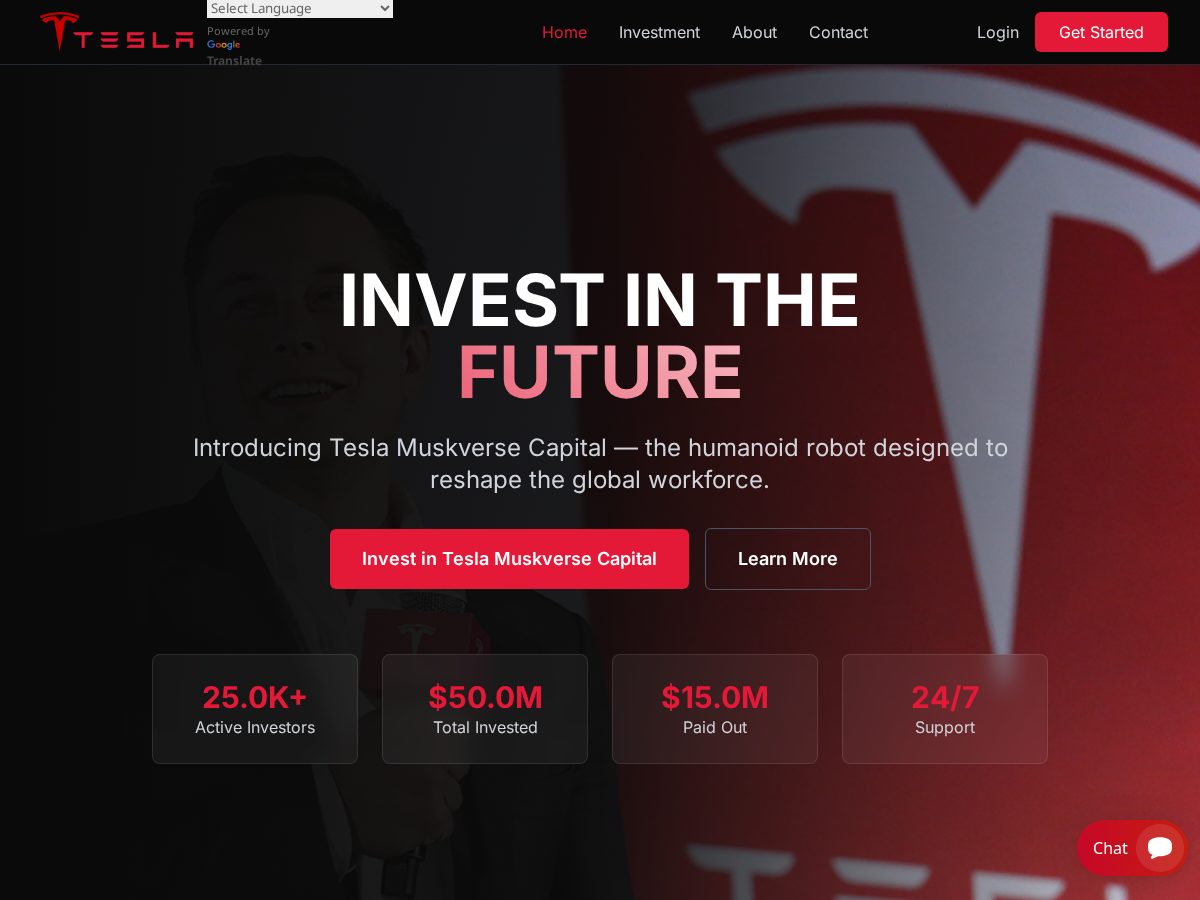 Landing-page snapshot of tesmskverse.com