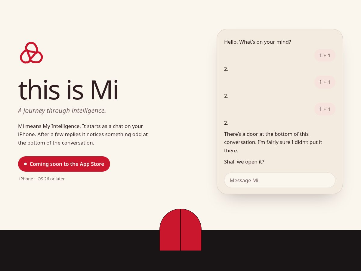 Landing-page snapshot of thisismi.app