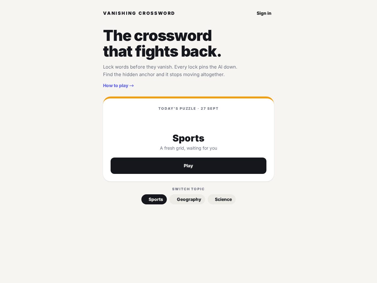 Landing-page snapshot of wordmaze.dev