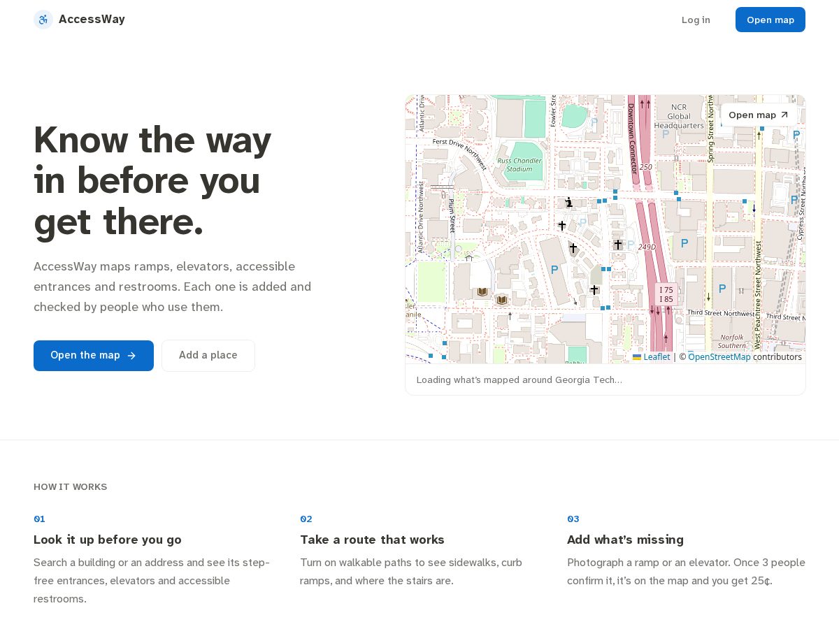 Landing-page snapshot of accessway.tech