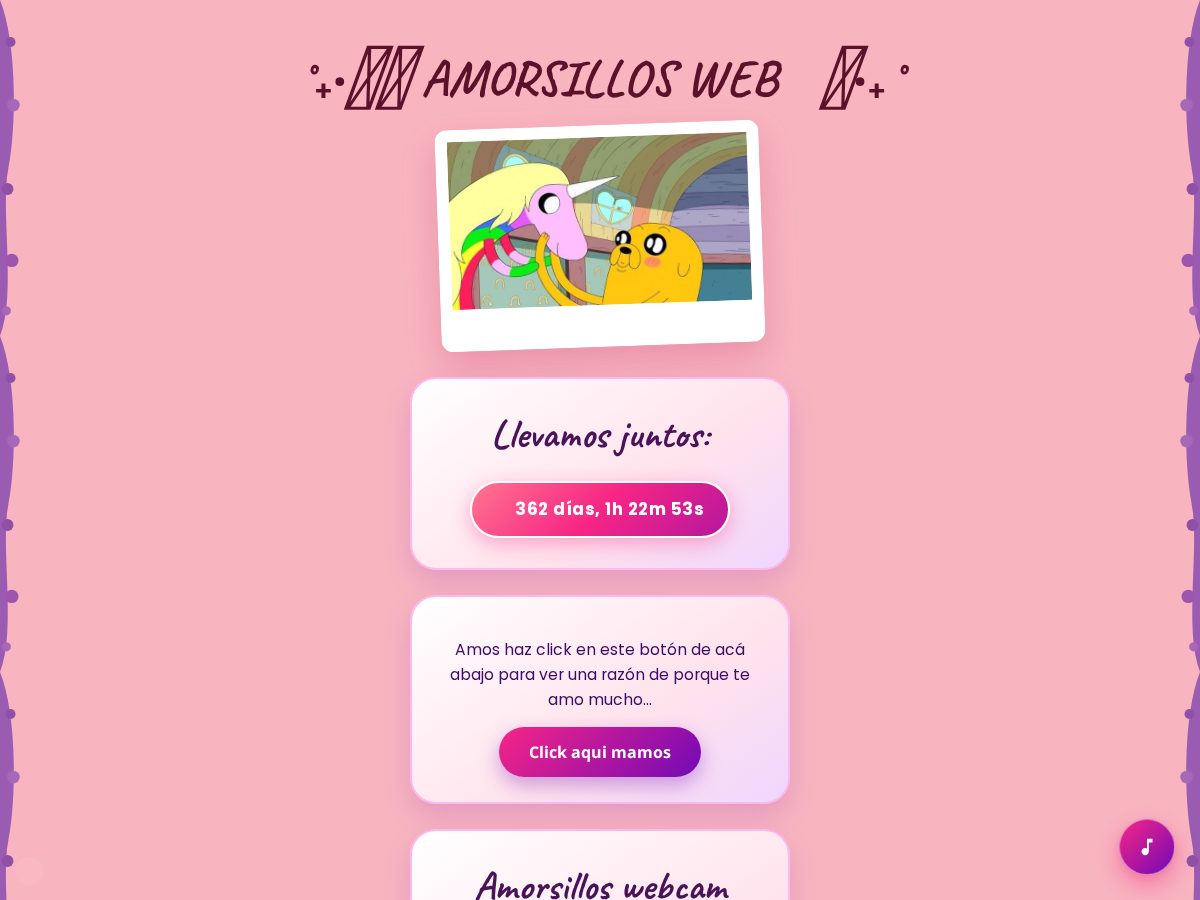 Landing-page snapshot of amorsillos.dev