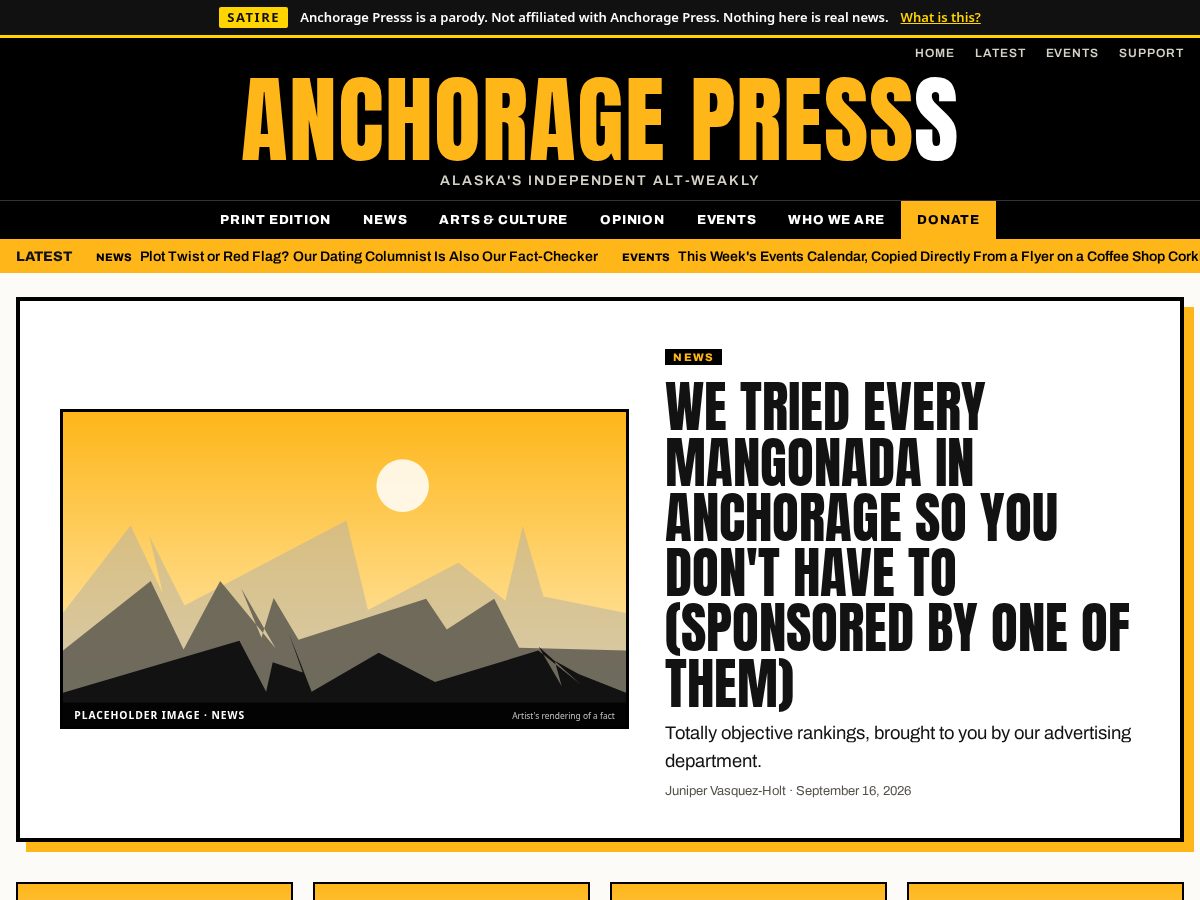 Landing-page snapshot of anchoragepresss.com