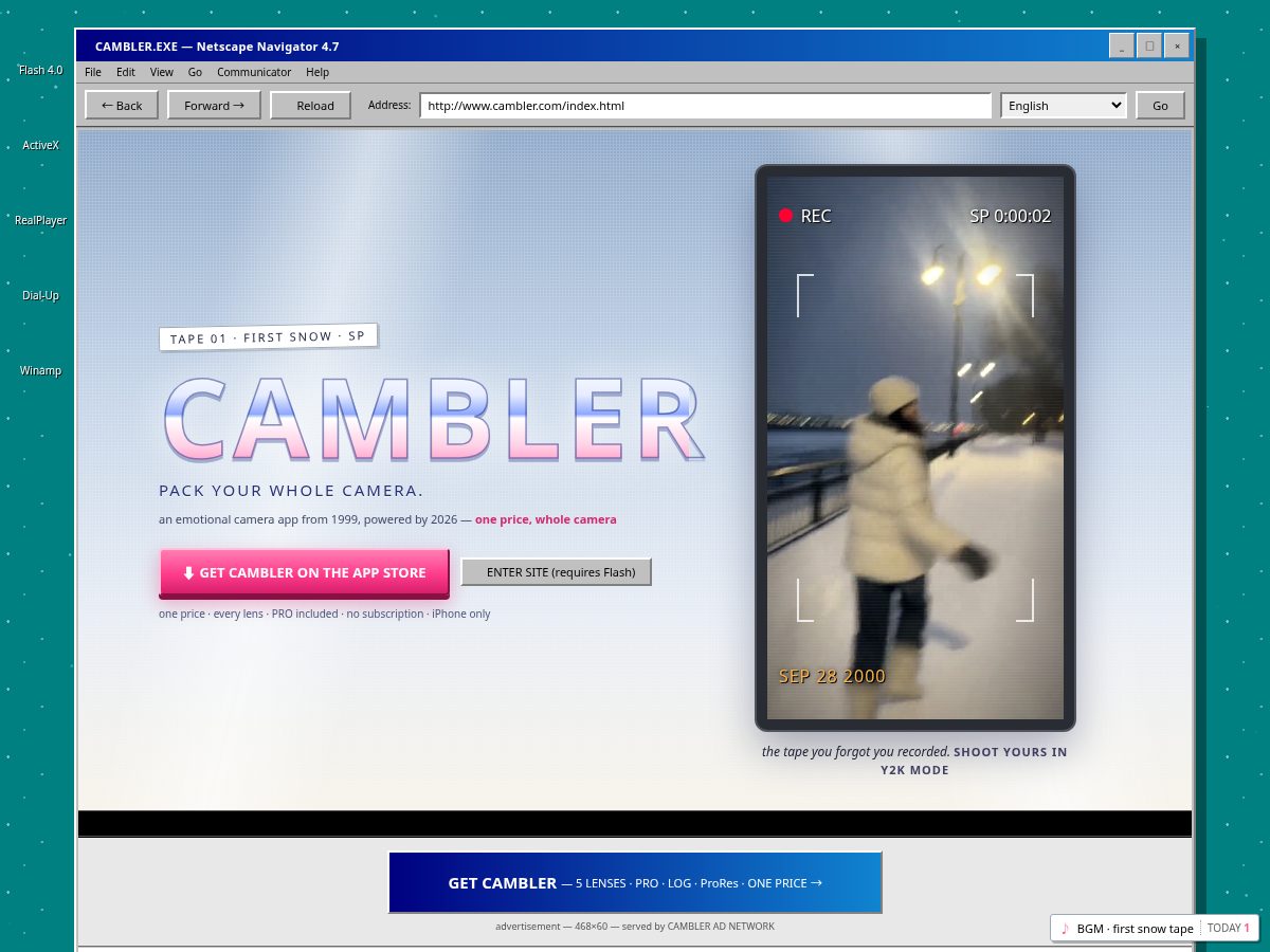 Landing-page snapshot of cambler.app