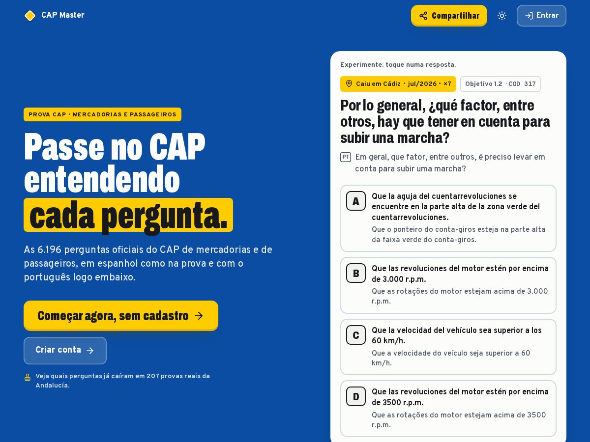 Landing-page snapshot of capmaster.app