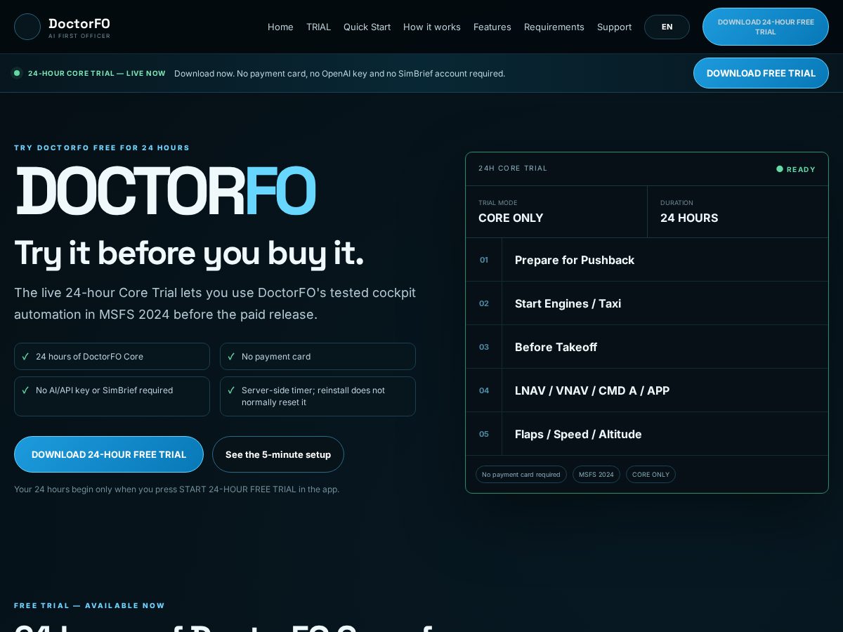 Landing-page snapshot of doctorfo.com