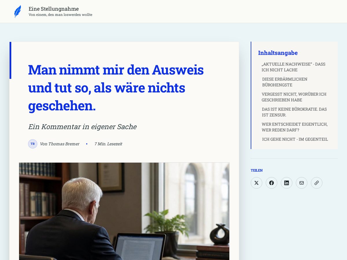 Landing-page snapshot of eine-stellungnahme.com