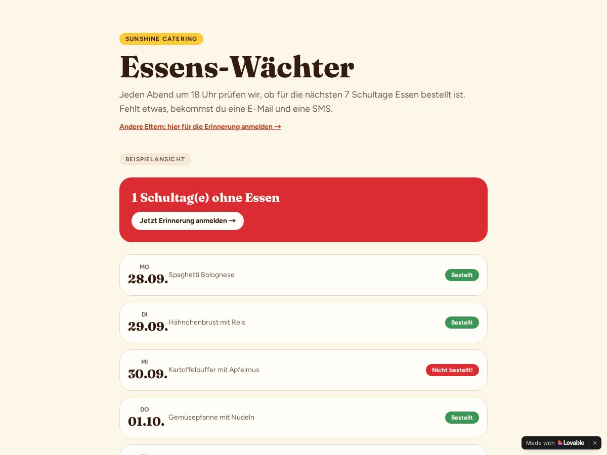 Landing-page snapshot of einproblemweniger.app