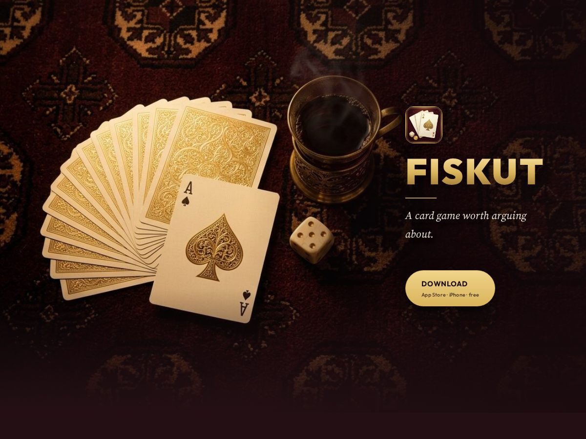Landing-page snapshot of fiskot.com