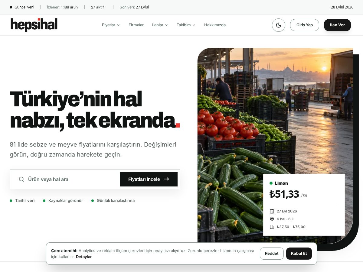 Landing-page snapshot of hepsihal.com