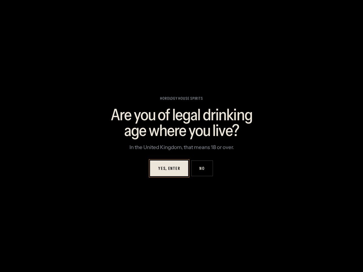 Landing-page snapshot of horologyhousespirits.com