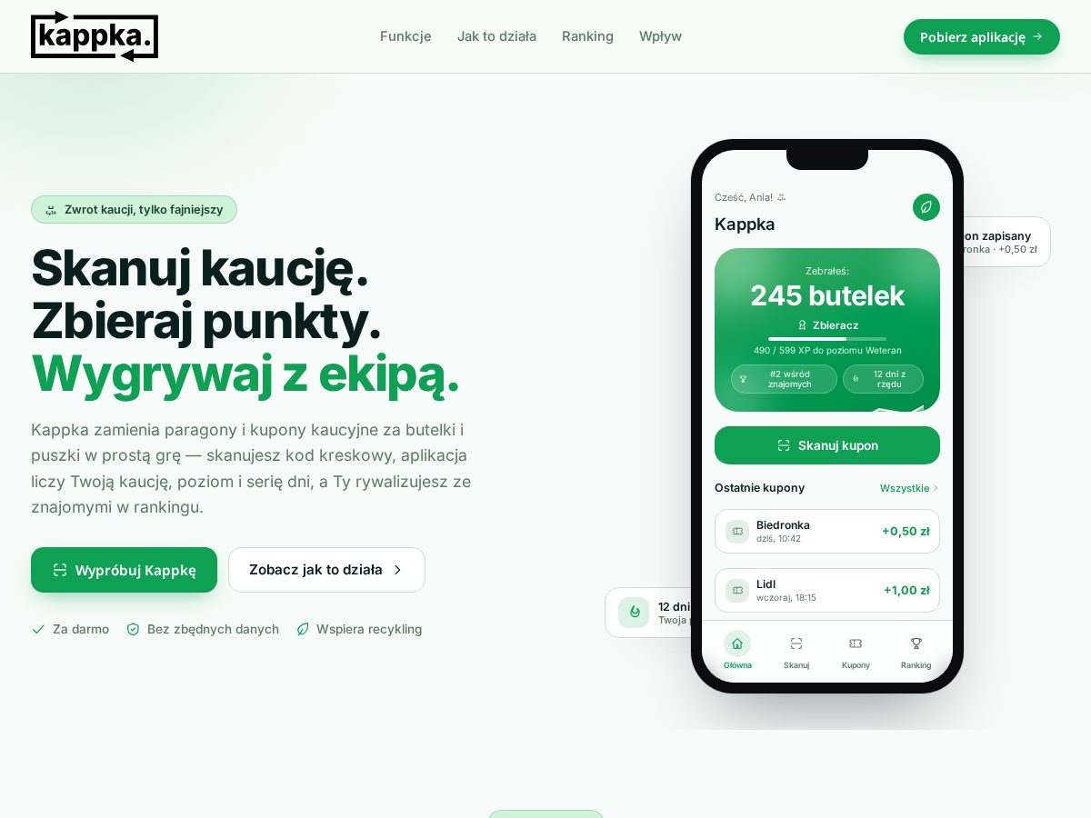 Landing-page snapshot of kappka.com