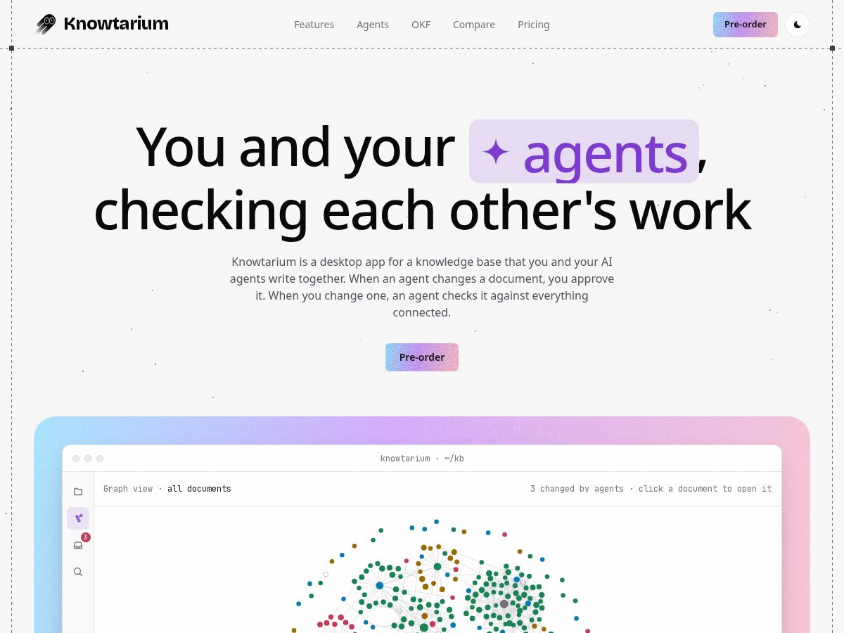 Landing-page snapshot of knowtarium.com