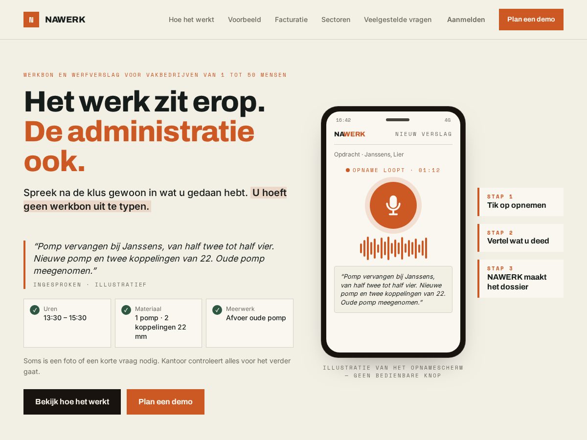 Landing-page snapshot of nawerk.app