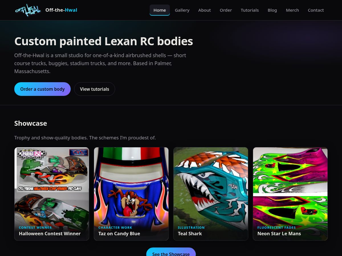 Landing-page snapshot of othgfx.com