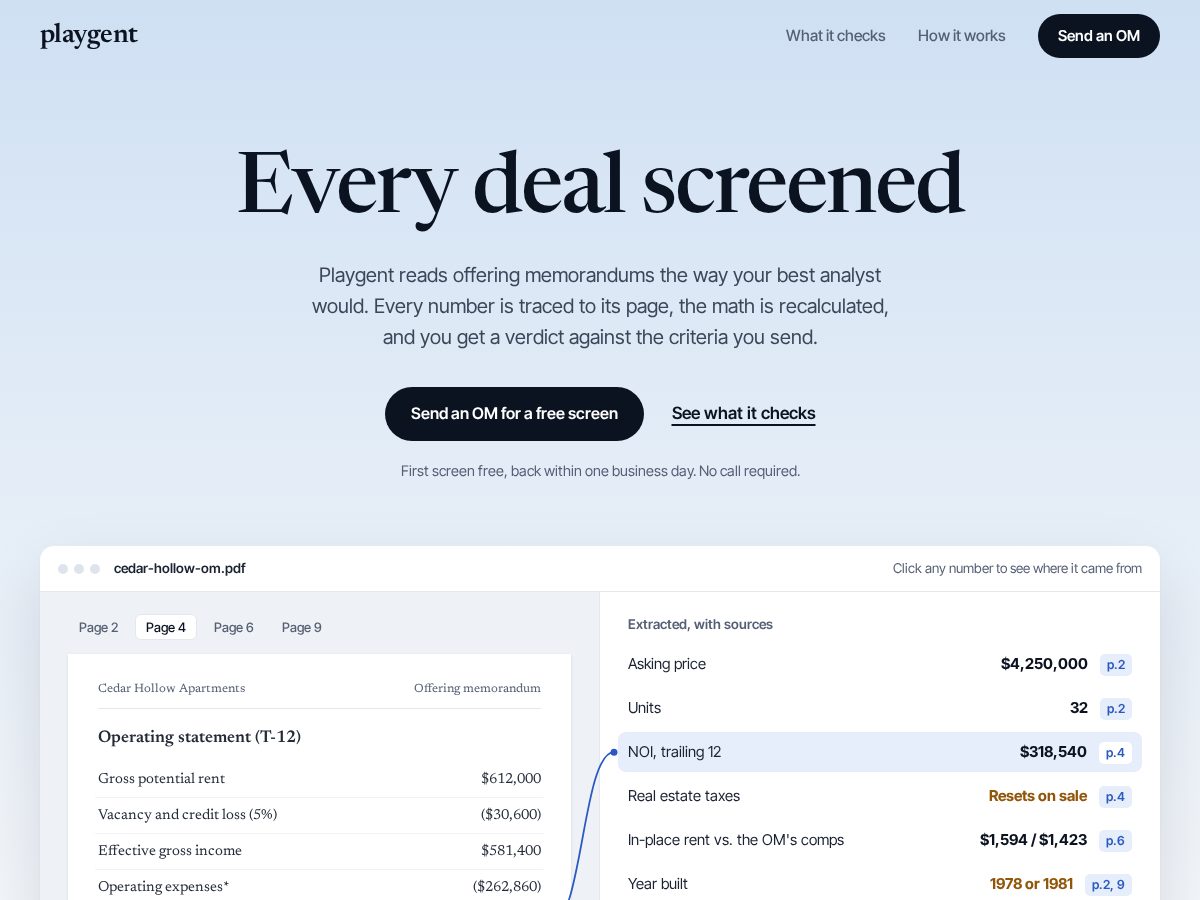 Landing-page snapshot of playgenthq.com