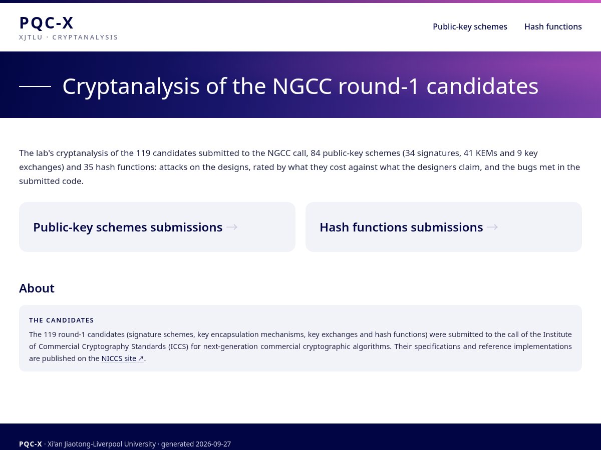 Landing-page snapshot of pqaic.org