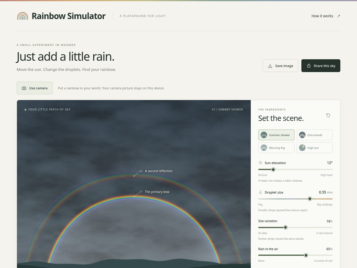 Landing-page snapshot of rainbowsimulator.app
