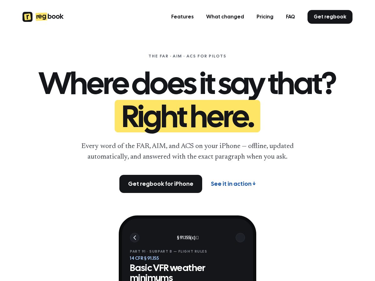 Landing-page snapshot of regbook.app