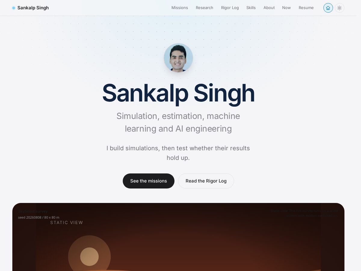 Landing-page snapshot of sankalpvertex.com