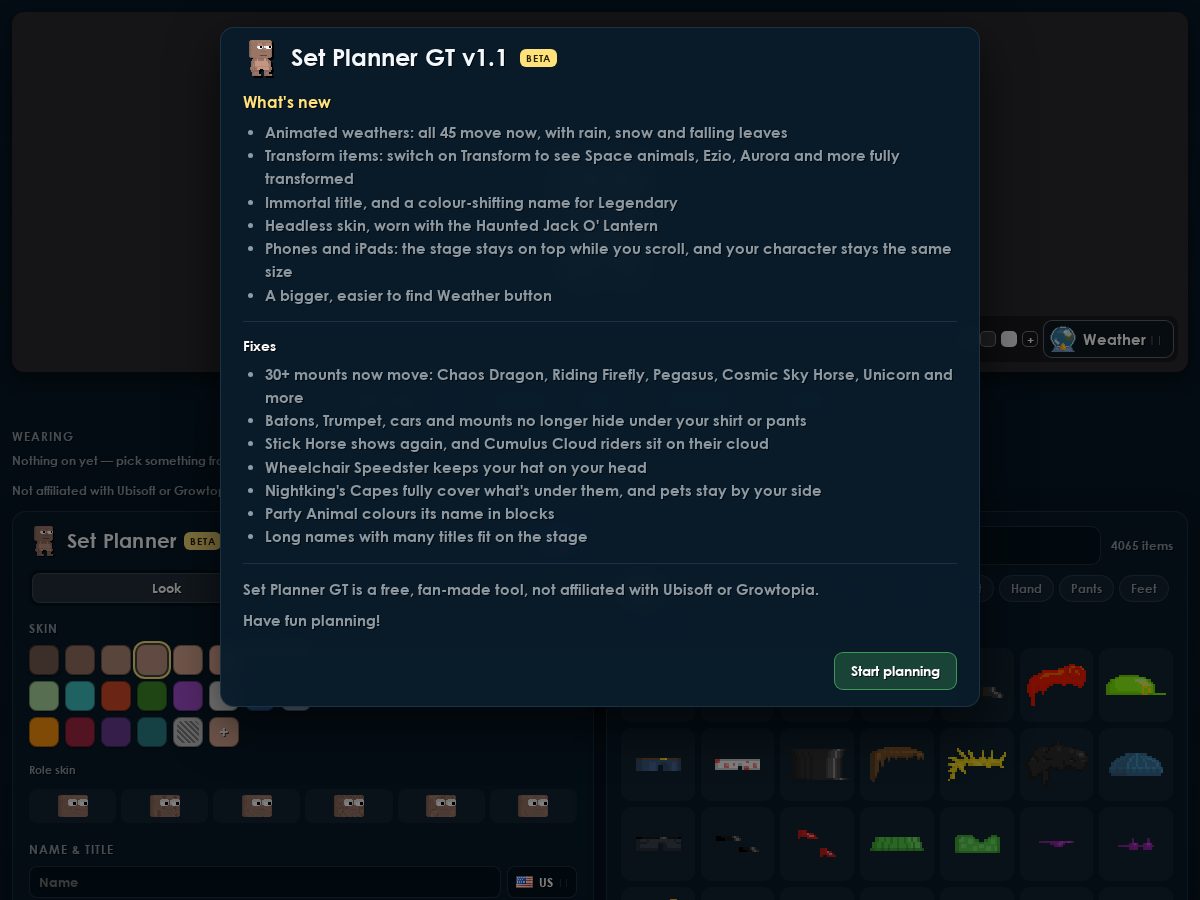 Landing-page snapshot of setplannergt.com