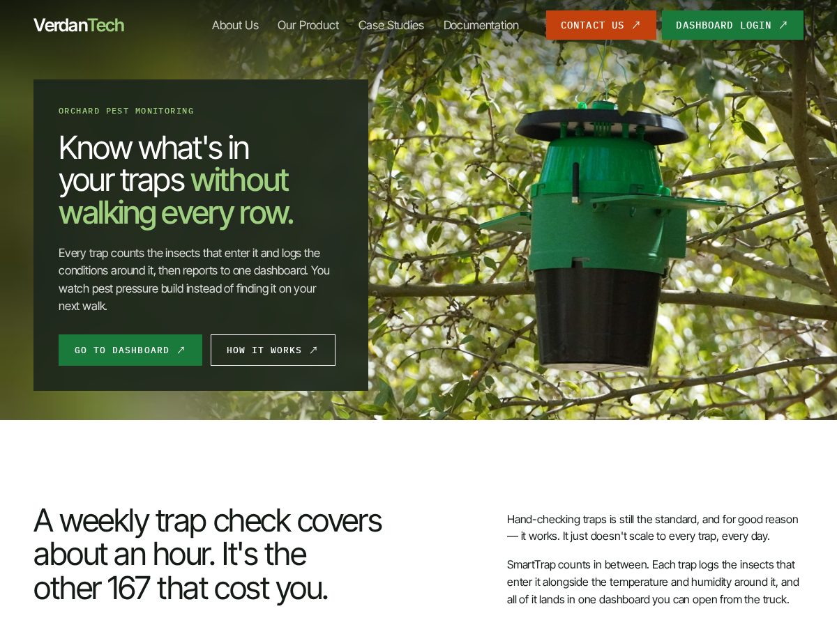 Landing-page snapshot of verdantechsolutions.dev