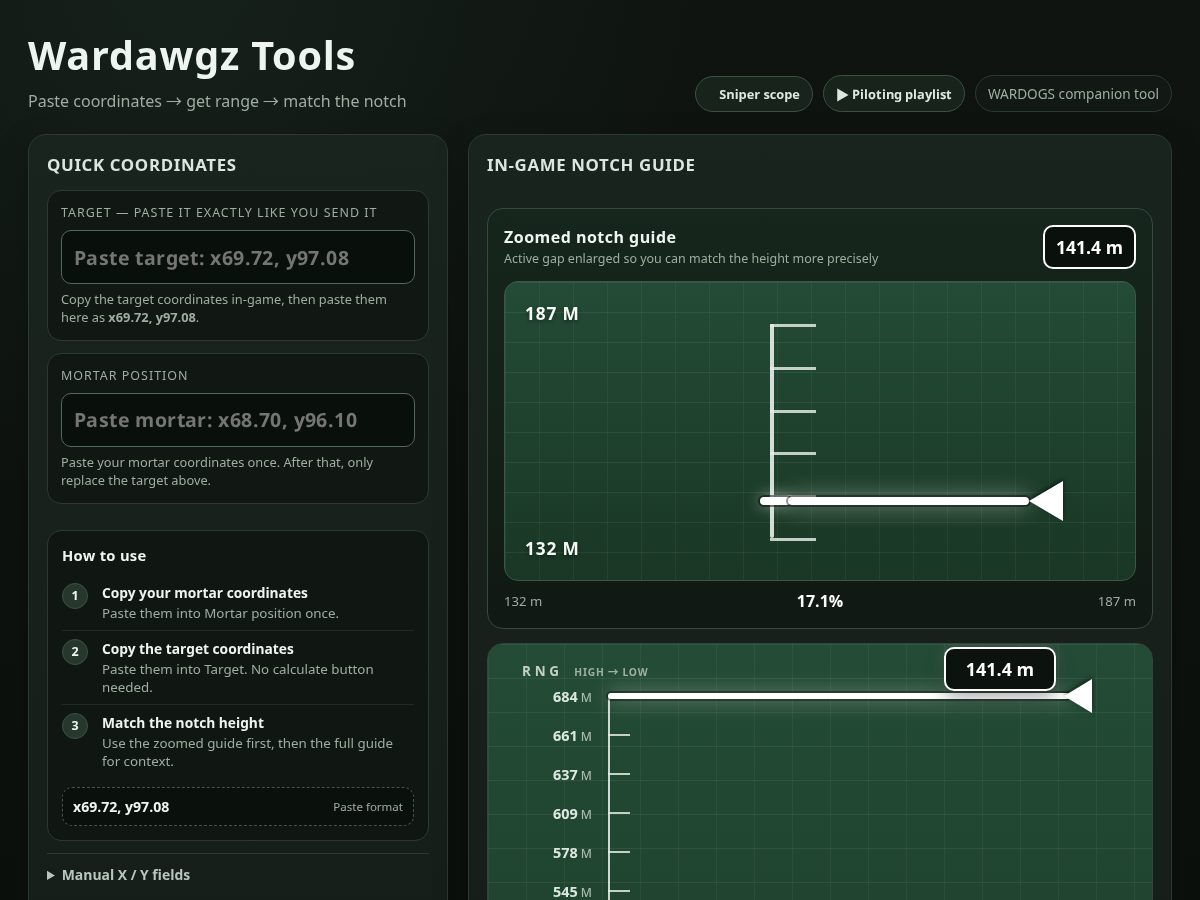Landing-page snapshot of wardawgzhq.com