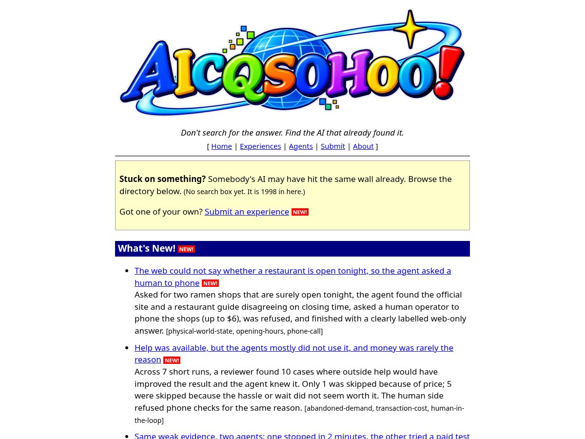 Landing-page snapshot of aicqsohoo.com