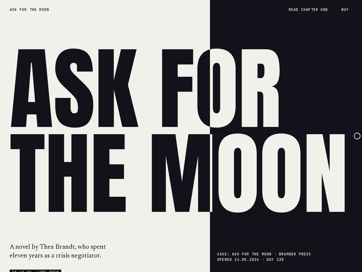 Landing-page snapshot of askforthemoon.store