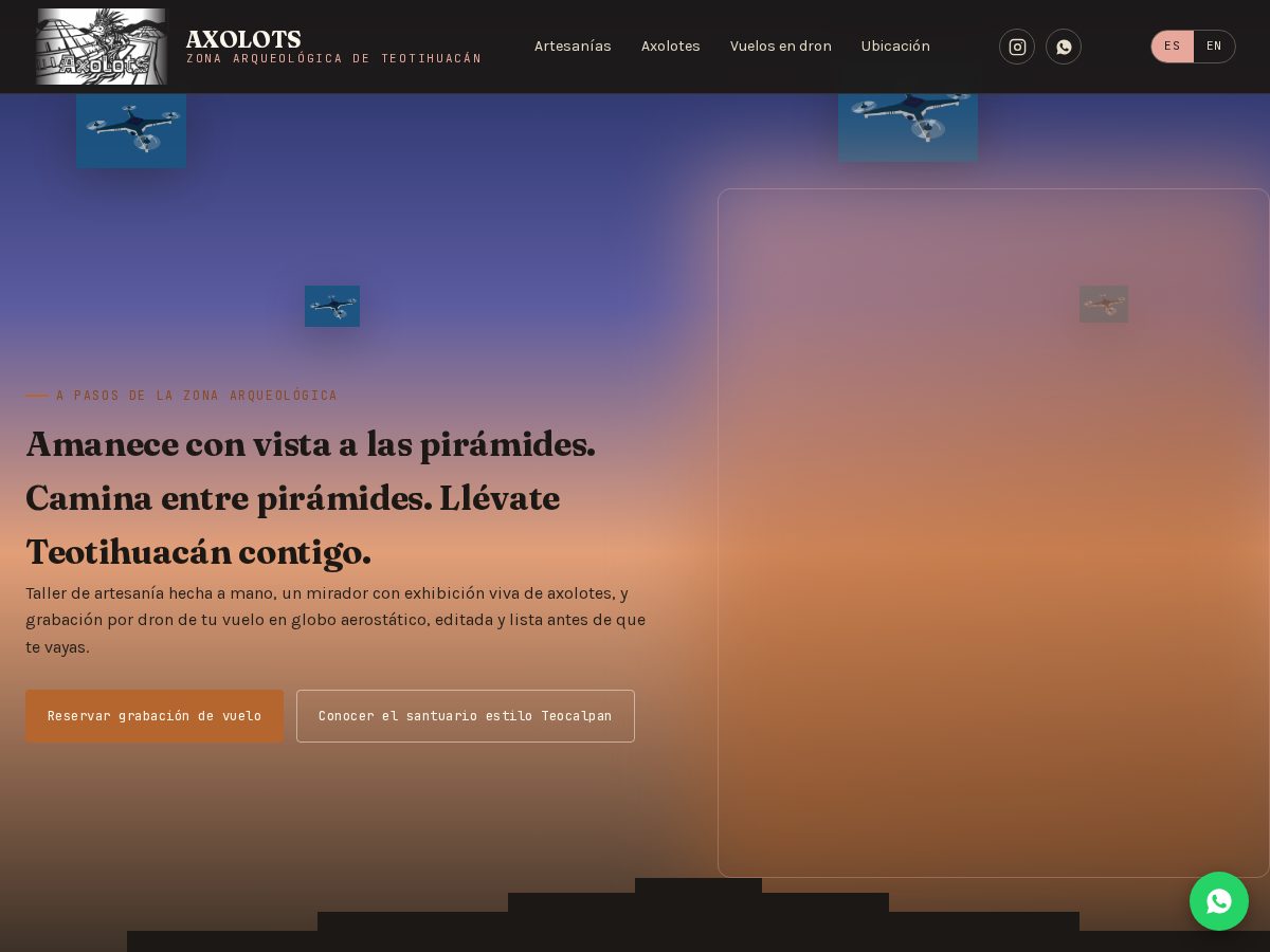 Landing-page snapshot of axolotsmx.com