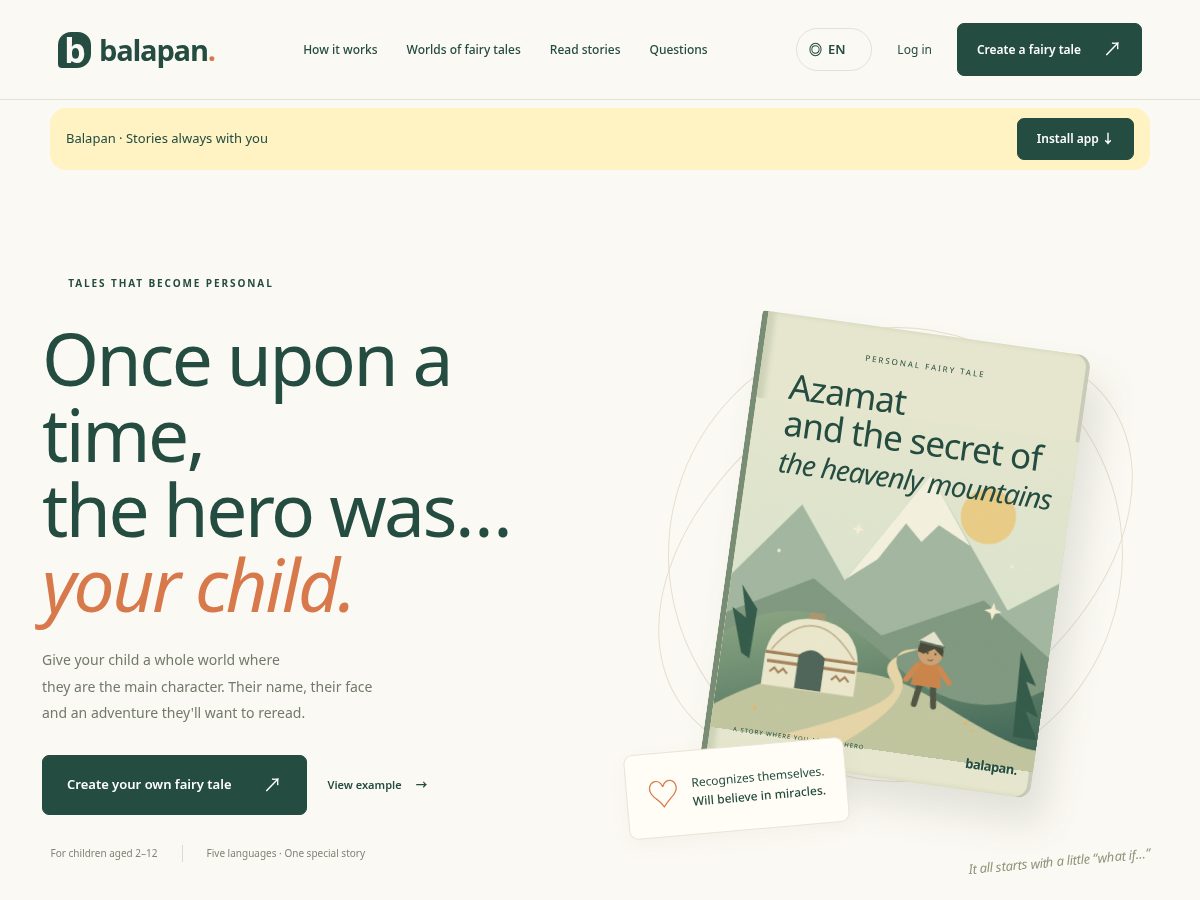 Landing-page snapshot of balapan.online