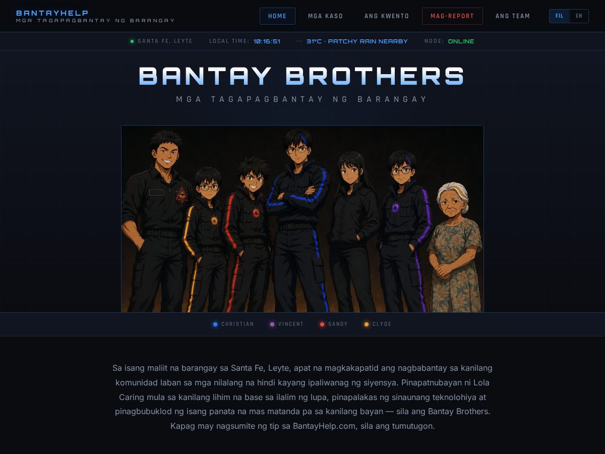 Landing-page snapshot of bantaybrothers.com