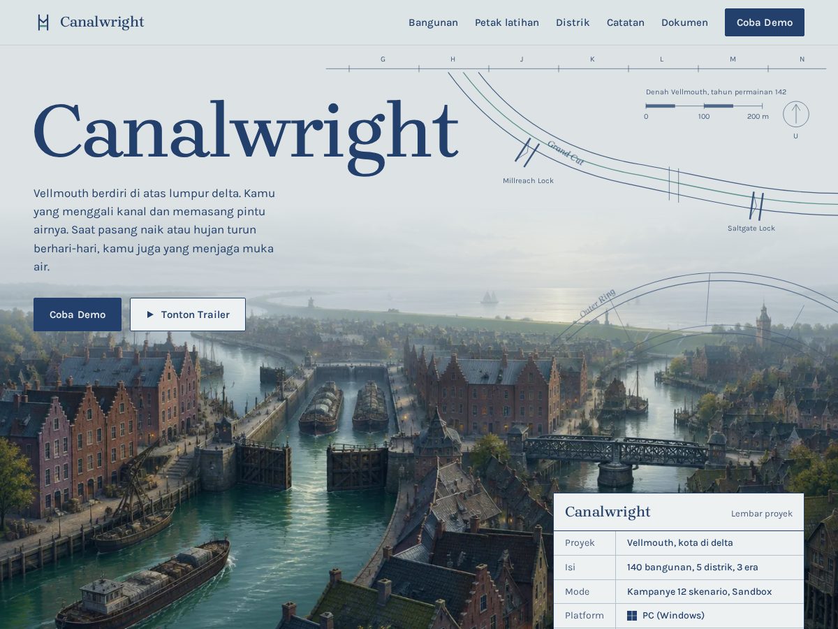 Landing-page snapshot of canalwright.com