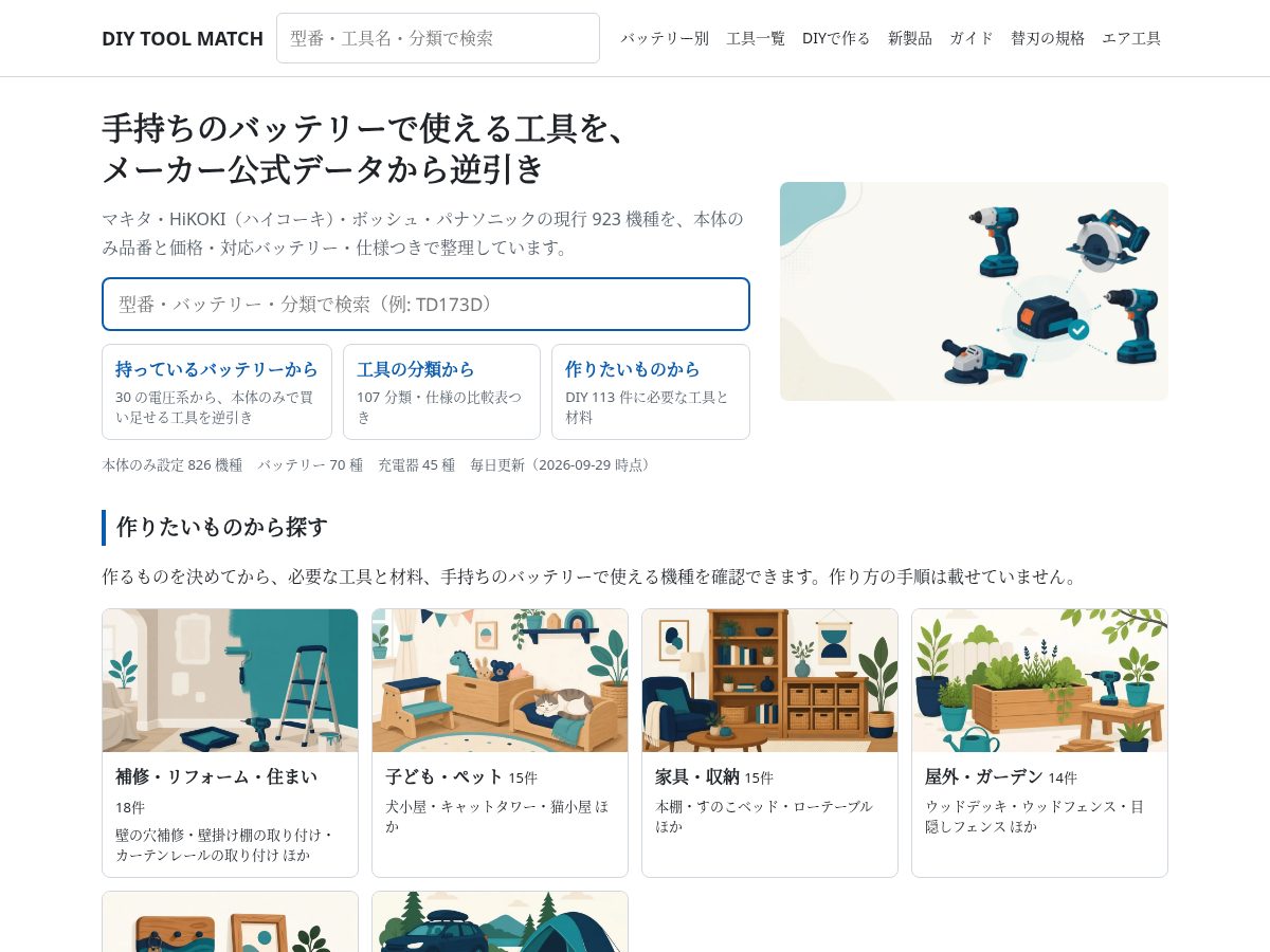 Landing-page snapshot of diytoolmatch.com