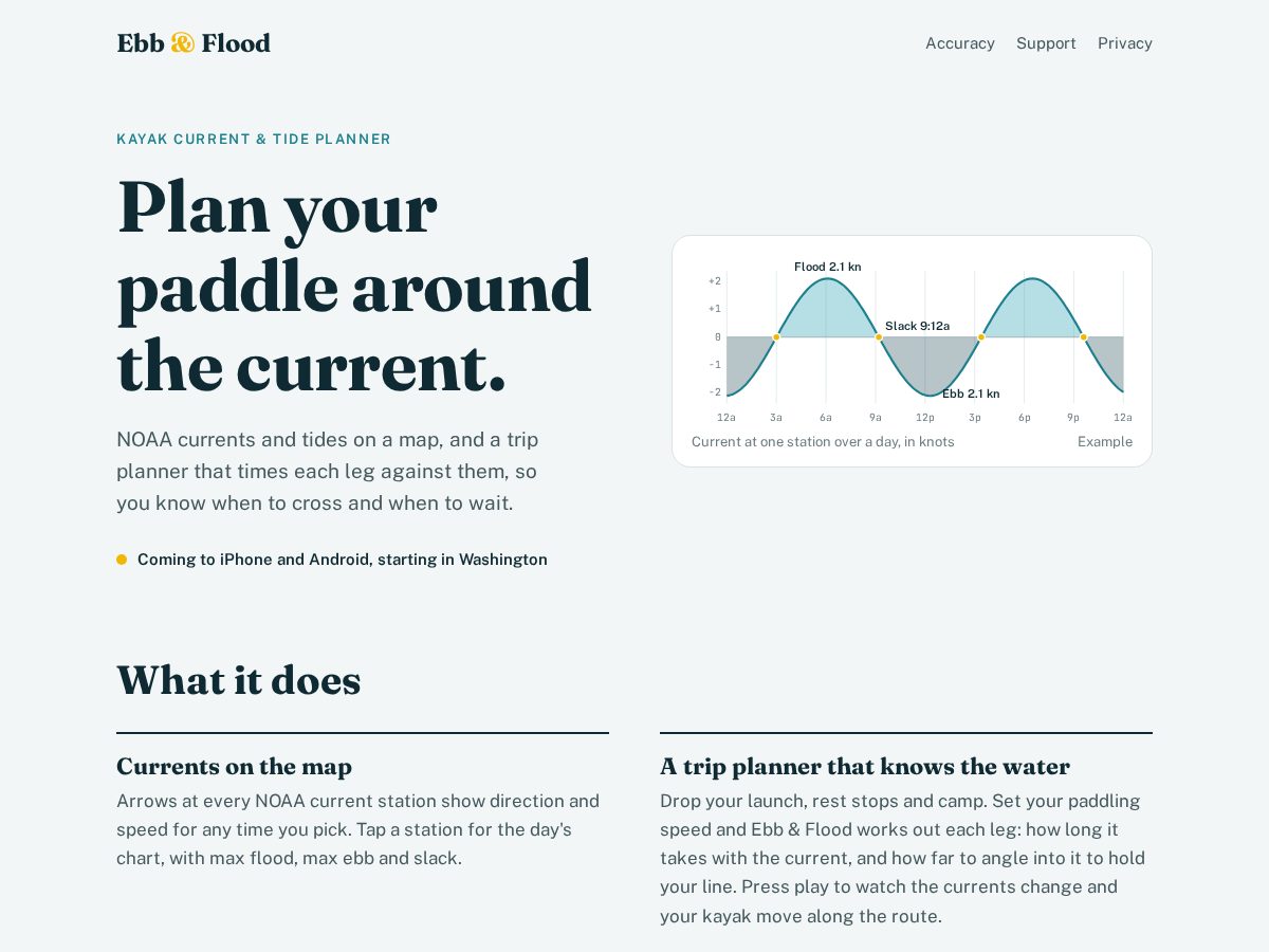 Landing-page snapshot of ebbandflood.app