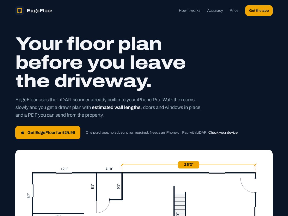 Landing-page snapshot of edgefloor.app