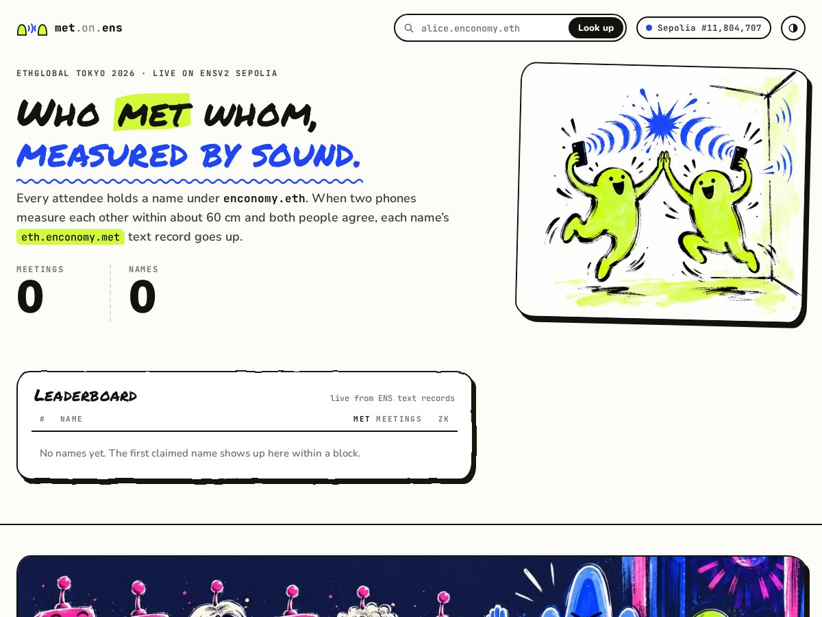Landing-page snapshot of enconomy.dev